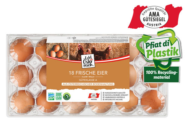 Eier aus Bodenhaltung