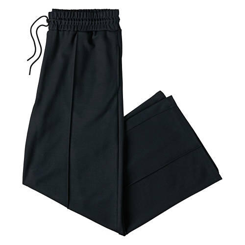 Ladies Wide Leg Ponte Pant - Black, XL