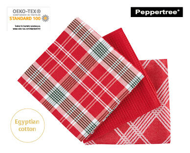Egyptian Cotton 3 Piece Tea Towel Pack
