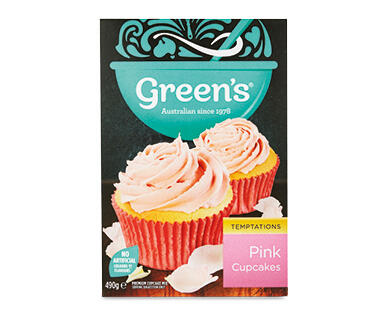 Green's Pink Cupcake Mix 490g