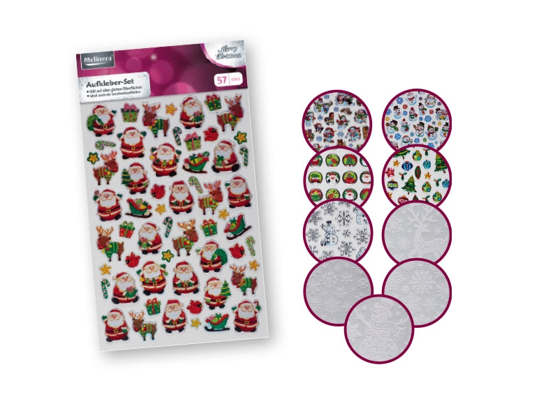 Melinera Christmas Wall Sticker Set