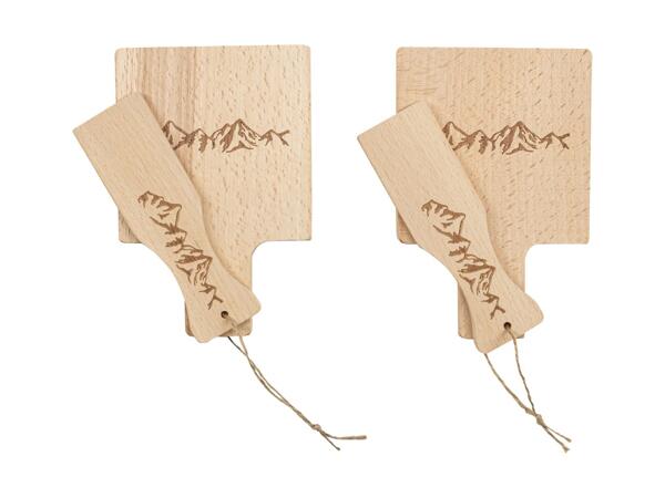 Set de planches de service en bois Nouvel