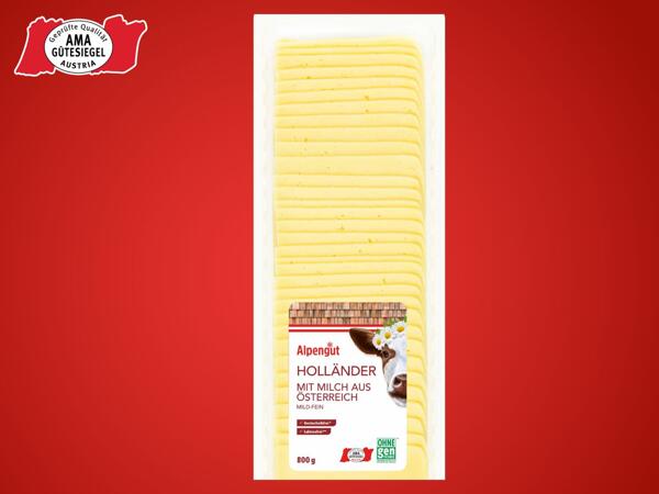 Käse nach Holländer Art in Scheiben