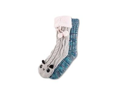 Serra Ladies' Chunky Knit Slipper Socks