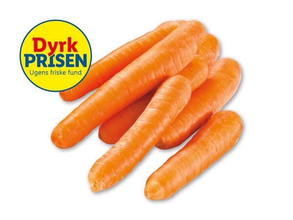 Økologiske danske gulerødder