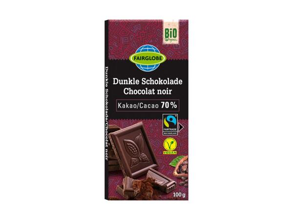 Cioccolato fondente bio 70% di cacao