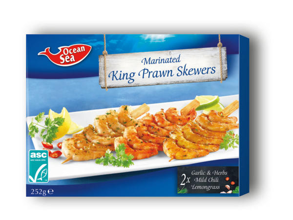 Marinated Prawn Skewers