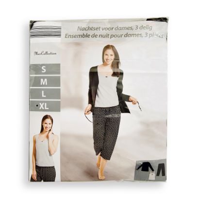 Ensemble de nuit pour dames, 3 pcs