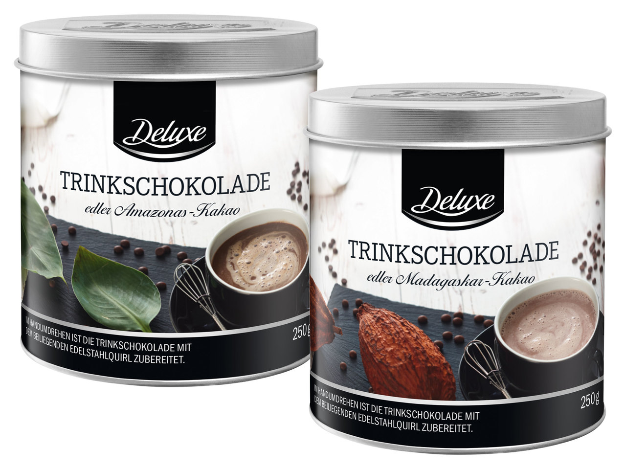 DELUXE Trinkschokolade in der Dose