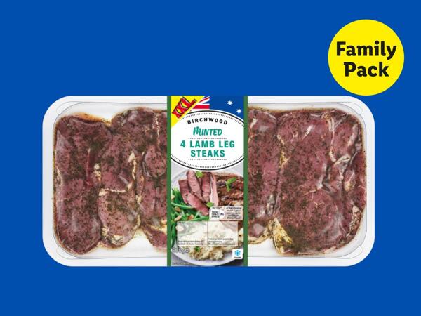 Birchwood 4 Minted Lamb Leg Steaks