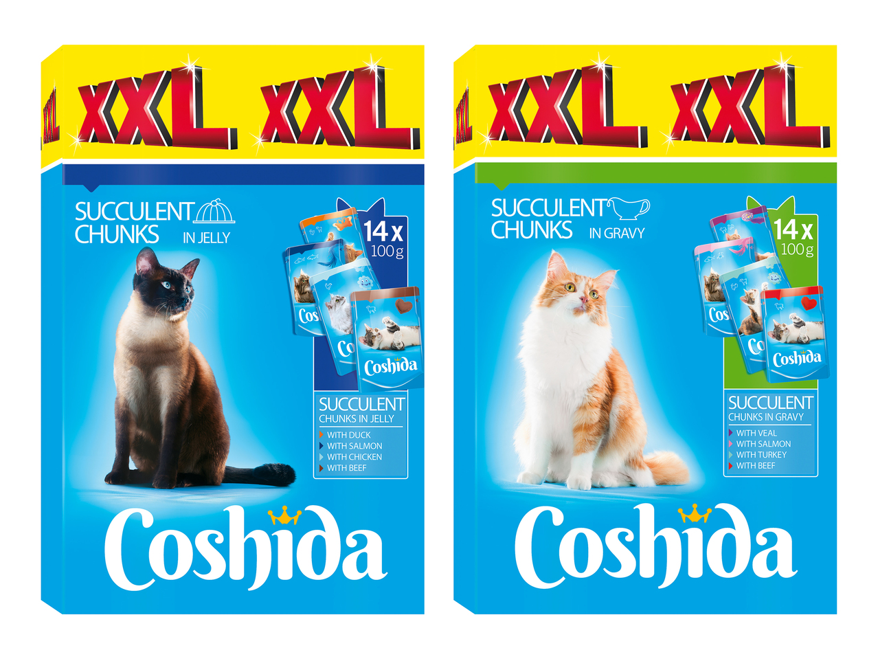 Bocconcini di carne per gatti XXL