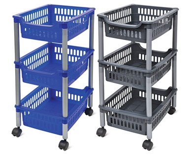 Easy Home 3-Tier Rolling Cart