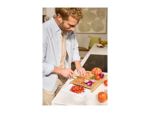 Silvercrest Bamboo Chopping Board With Pull-Out Tray