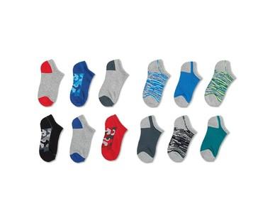 Lily & Dan Boys' 6-Pair No Show, Ankle or Crew Socks