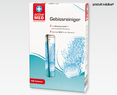 Tablettes nettoyantes pour dentier ACTIVE MED
