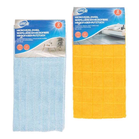 POWER FORCE(R) 				Torchons en microfibre, 2 pcs