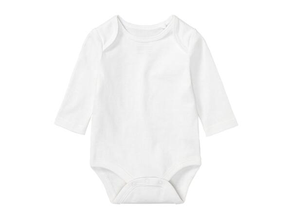 Lupilu Baby Long-Sleeve Bodysuits - 3 Pack Blue