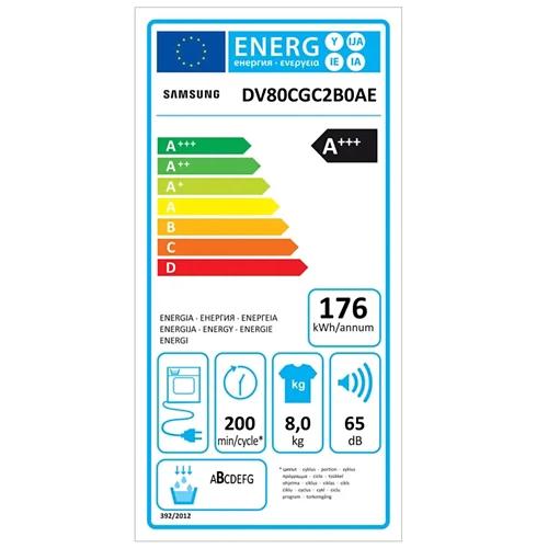 SAMSUNG Asciugatrice DV5000, DV80CGC2B0AE