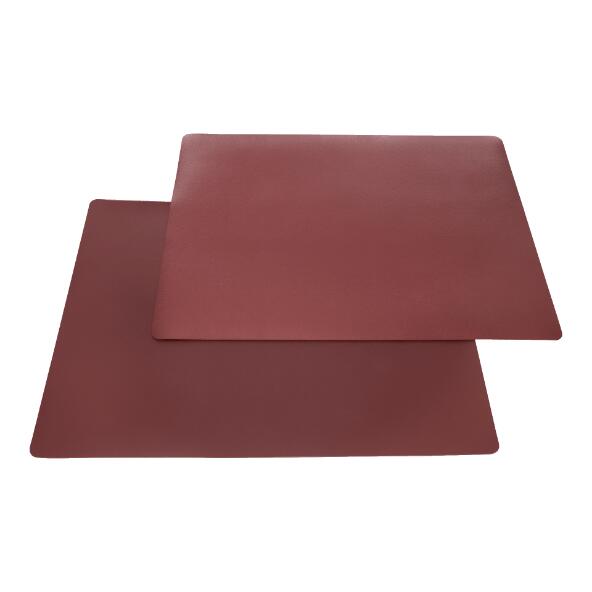 HOME CREATION(R) Sets de table métallisés aspect cuir, 2 pcs
