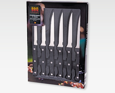 Set di coltelli da bistecca, 6 pezzi BBQ