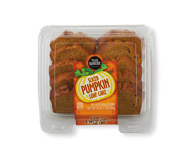 Village Bakery Pumpkin Sliced Loaf Cake