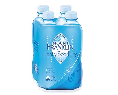 MOUNT FRANKLIN LIGHTLY SPARKLING WATER 4PK