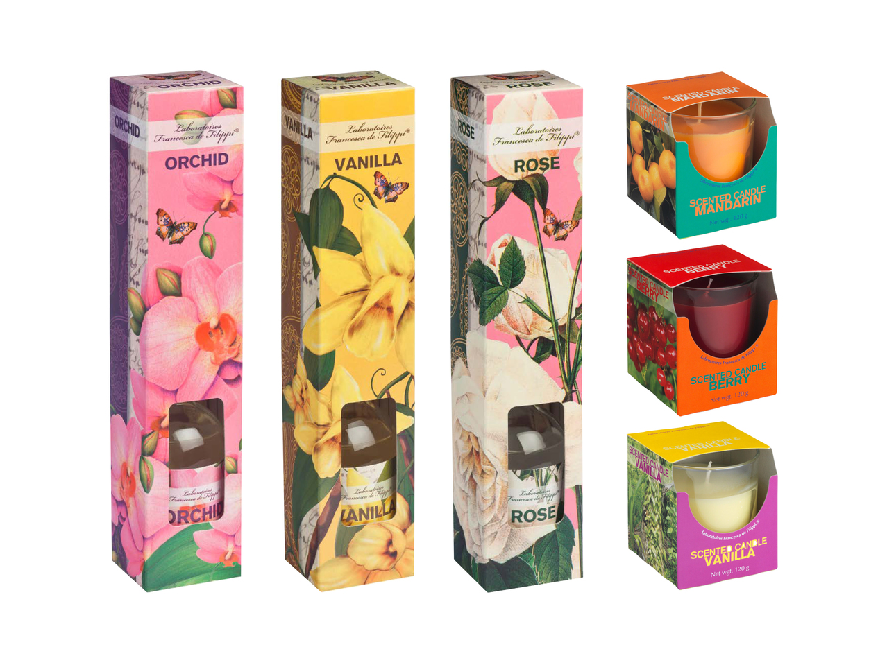 Bougies parfumées/ bâtonnets d'encens (uniquement en Suisse romande et en Suisse alémanique)