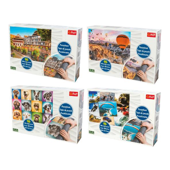 Puzzel met puzzelmat