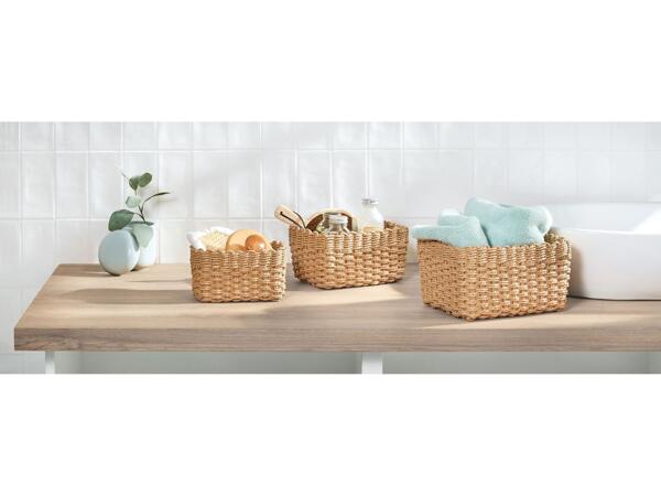 Storage baskets, 3 pieces