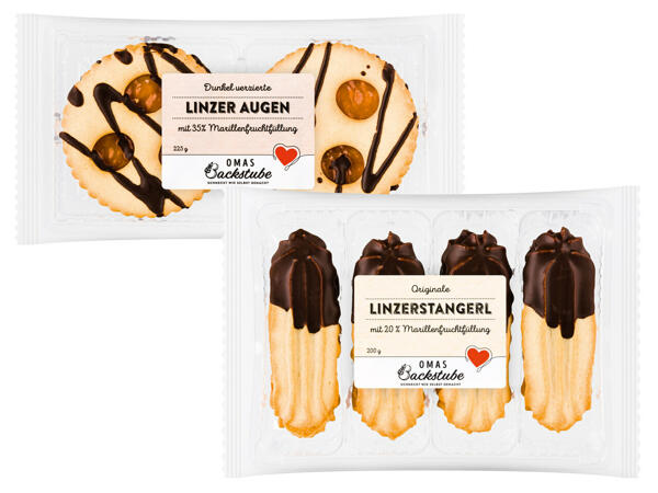 OMAS BACKSTUBE Linzer Augen oder Linzerstangerl