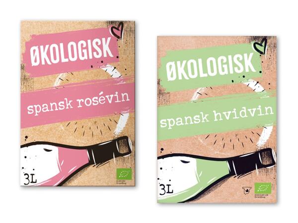 Økologisk spansk rosé eller hvidvin