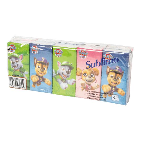 SUBLIMO(R) 				Bedruckte Taschentücher, 10er-Packung