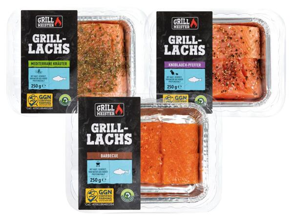 Grilllachs mariniert