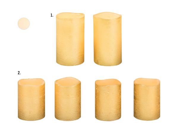 Bougies à LED en cire véritable