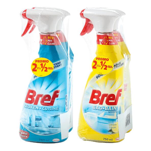 Spray pour cuisine ou salle de bains Bref, 2 pcs