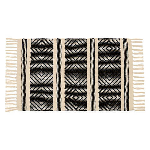 24" x 36" Handwoven Accent Rug - Matthew Black