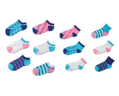 L&D 6-Pair Girls' Cushioned Socks