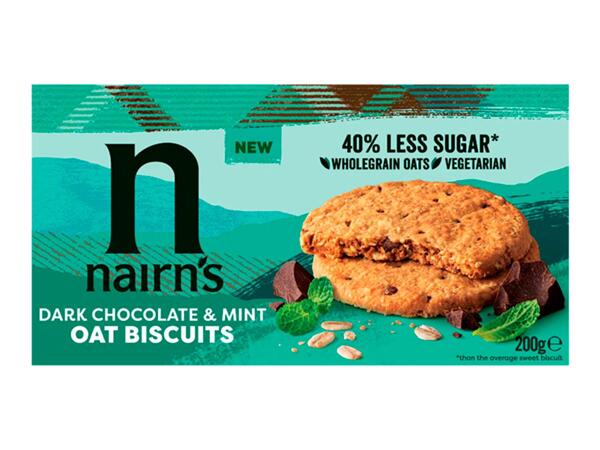 Nairn's Mint Chocolate Oat Biscuits