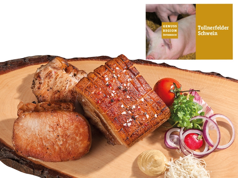 GENUSS REGION ÖSTERREICH Karree oder Bauch Sous-Vide gegart