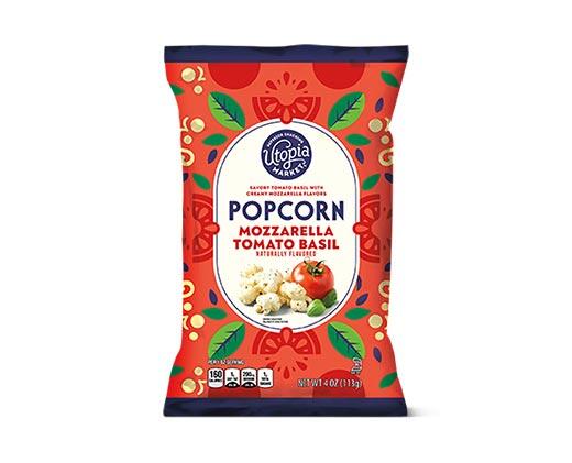 Utopia Market 
 Jalapeno Lime or Mozzarella Tomato Basil Popcorn