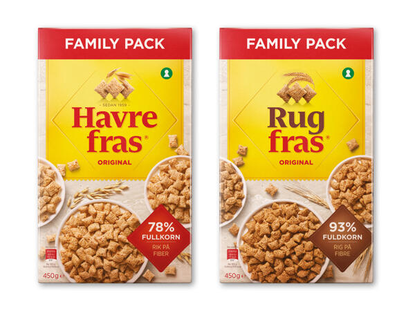 Rugfras, havrefras eller Paulúns granola