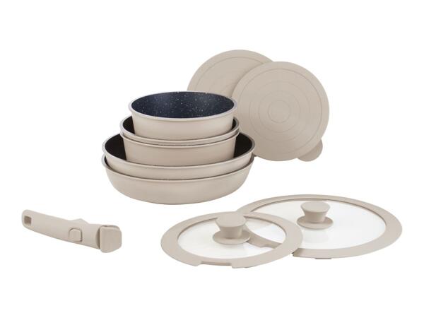 Livarno Home Cast Aluminium Pot & Pan Set - 10 Piece Set