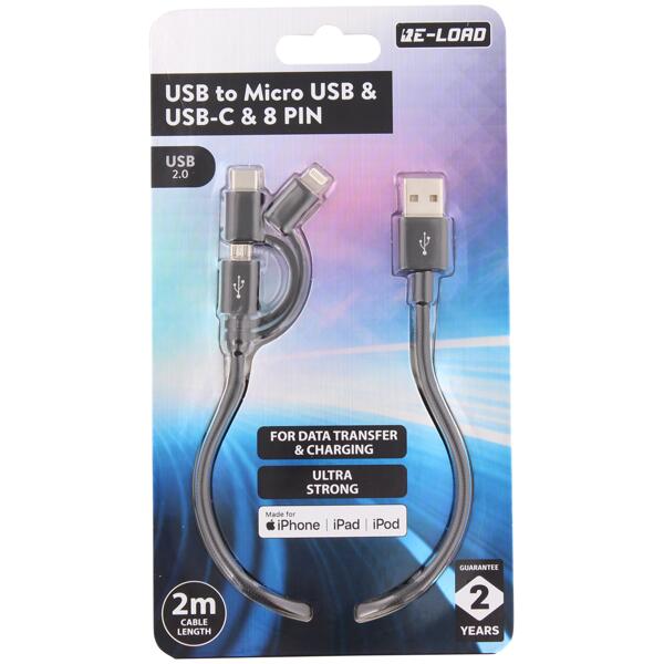Re-load 3-in-1 combi-kabel