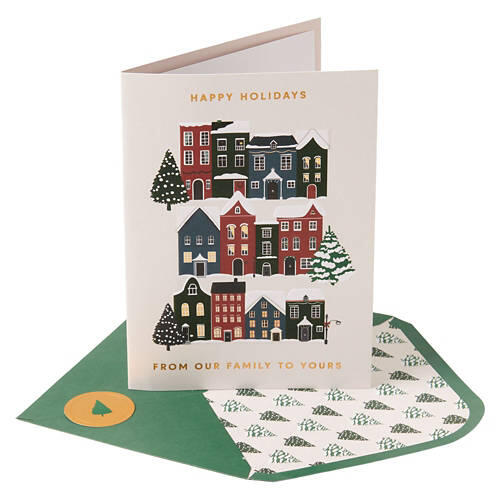 Holiday Greeting Card - Houses
