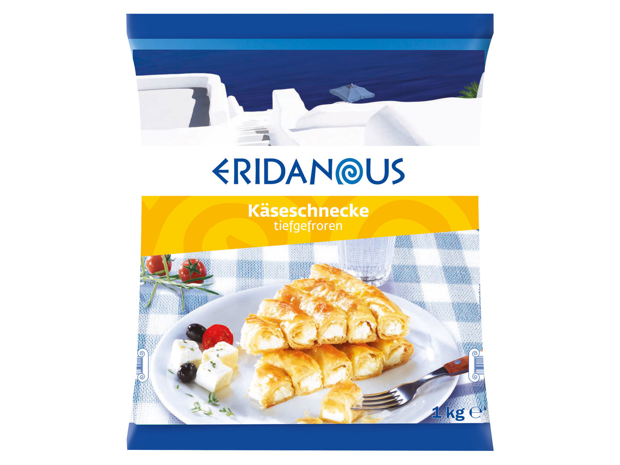 ERIDANOUS Käse oder Spinat-Käse-Schnecke