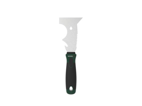 Decorating tool, plastering trowel or paint and plaster mixing paddle