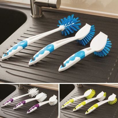 Set de brosses à vaisselle, 3 pcs