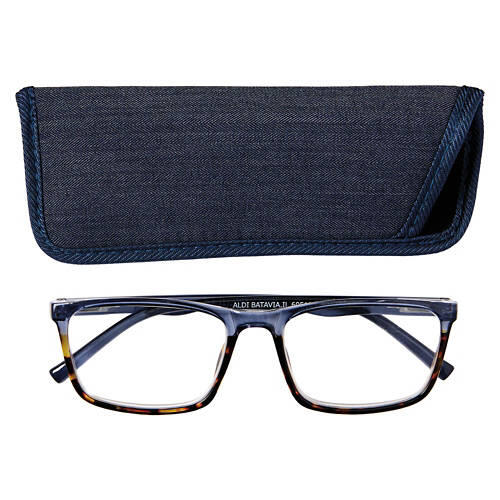 Premium Reading Glasses - Blue/Tortoise, 1.5
