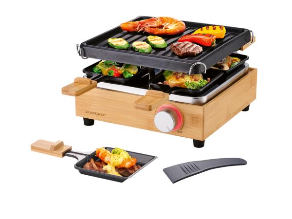 Raclettegrill i bambu