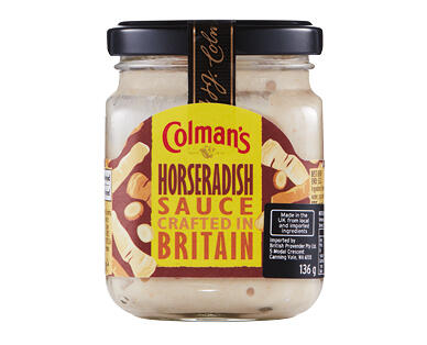 Colman's Classic Mint Sauce 165g or Horseradish Sauce 136g